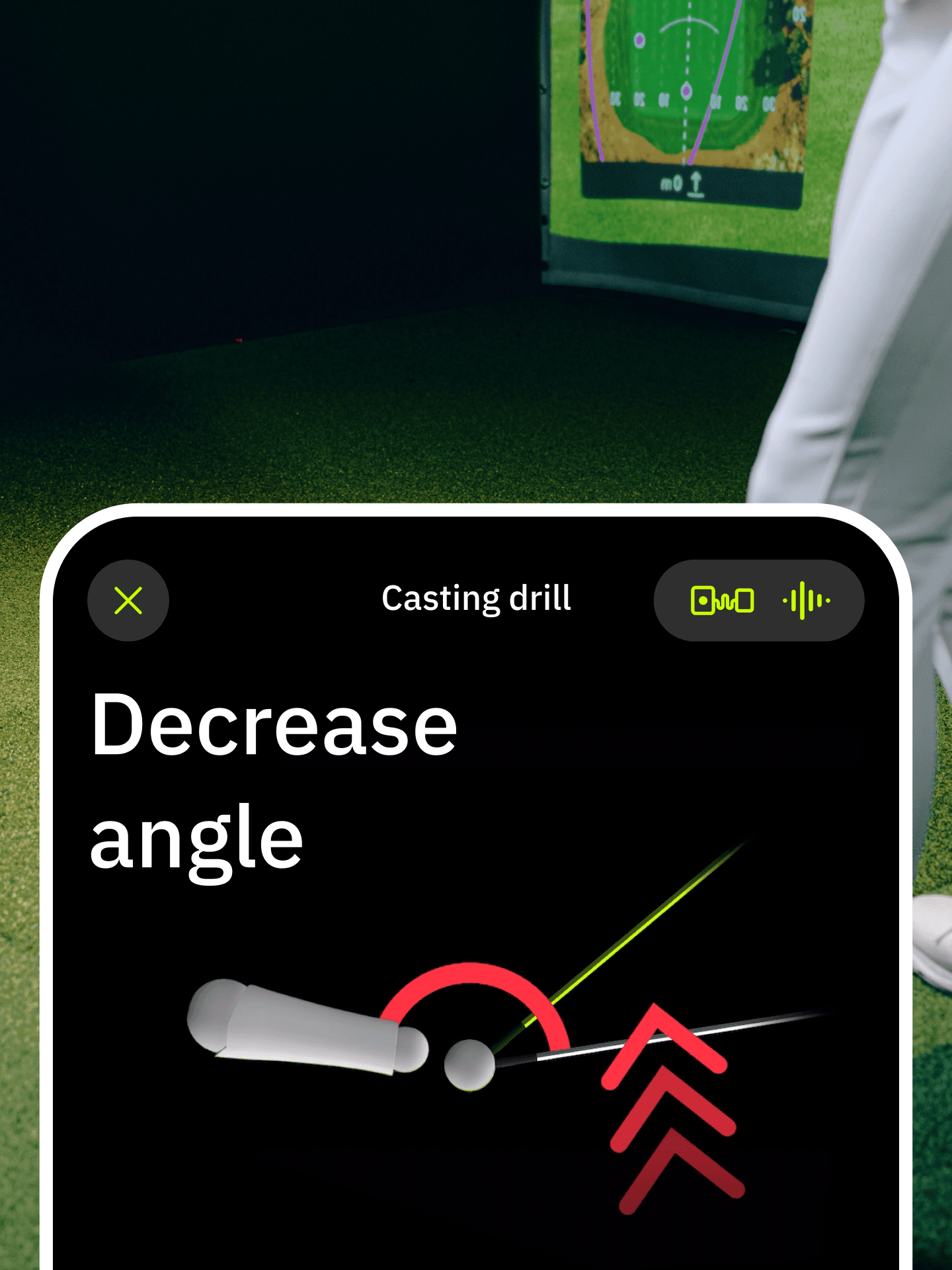 The app uses your motion data to give clear instructions on how to perform drills correctly.